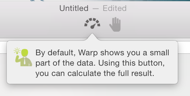 Warp full data switch